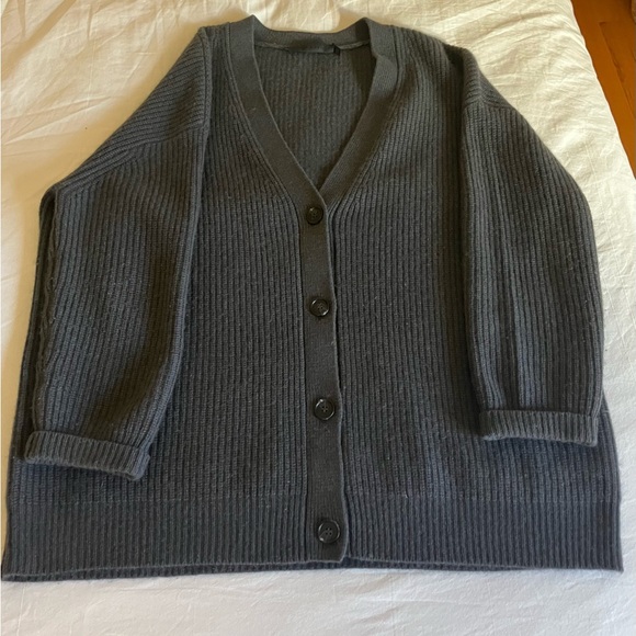 Jenni Kayne cashmere cardigan, charcoal gray, XS - Picture 2 of 6